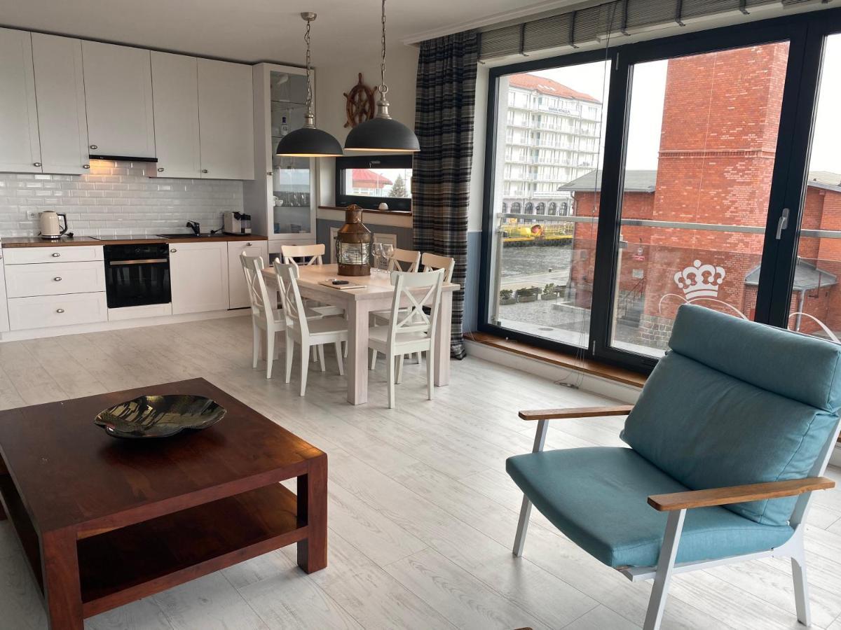 Apartament Blekitny Przy Latarni Ujście-Darłowskie Dış mekan fotoğraf
